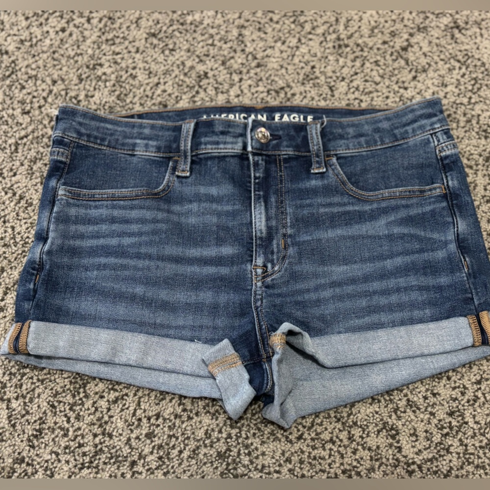 American Eagle Light Blue Denim Shorts